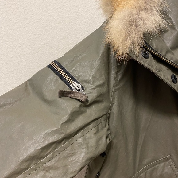 🎉HP🎉  NWT SAM New York Thinsulate parka with natural coyote edged hood, size L - Picture 8 of 16